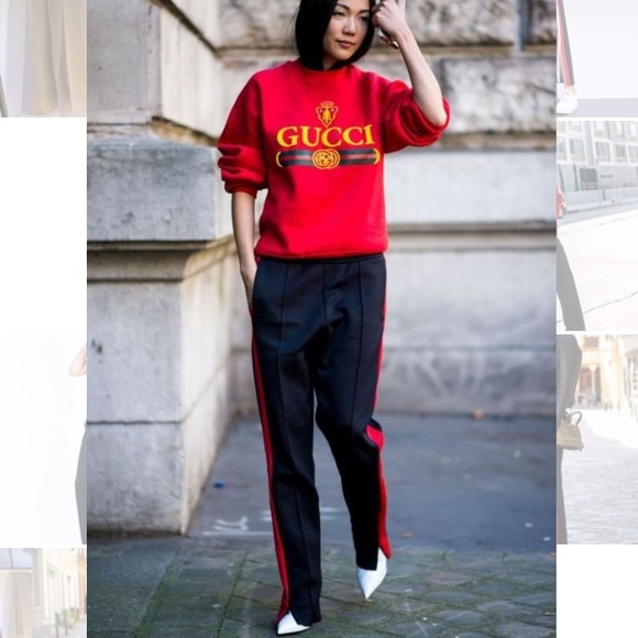 👟 Gap Fit Wide Leg Side Stripes Workout Varsity Trendy Ankle Cropped Pants - Picture 11 of 13